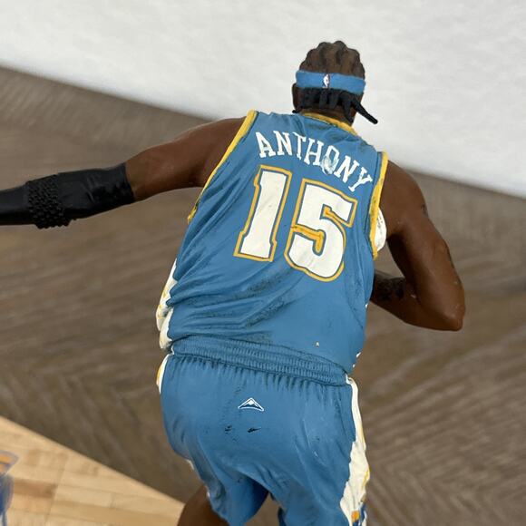 Carmelo Anthony New York Knicks NBA White Jersey, Denver Nuggets Figure Lot - Picture 6 of 16